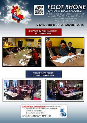 PV 176 du jeudi 23 janvier 2014