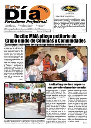 Periódico Este Día. Recibe Pliego petitorio MMA de Grupo Unido de Colonias y Comunidades