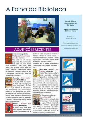 A Folha da Biblioteca 25
