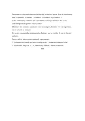 El cuento de los números