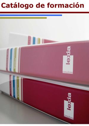catálogo formacion lexia consultores