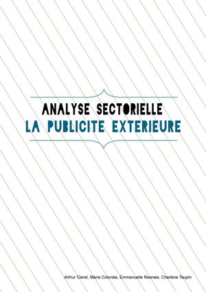 Analyse sectorielle de la publicité extérieure