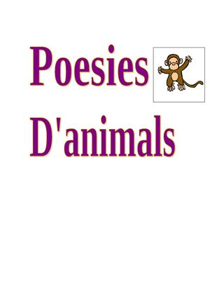 Poesies d'animals 3r
