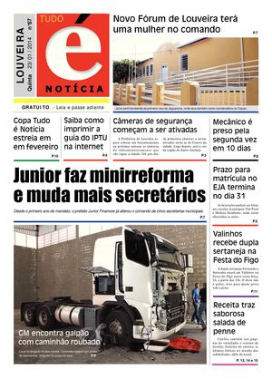 Tudo é Notícia 23 de janeiro de 2014