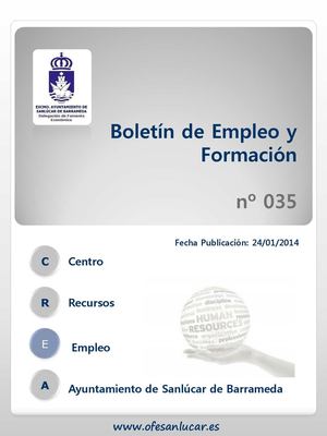 BOLETIN DE EMPLEO 035