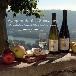 Symphonie des 3 saveurs - Rigotte et vin de Condrieu - Pomme du Pilat 