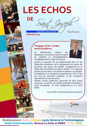 ECHOS de Saint Joseph Janvier 2014