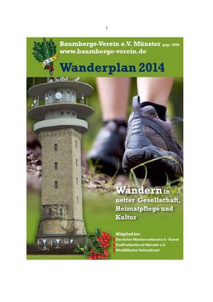Wanderplan 2014