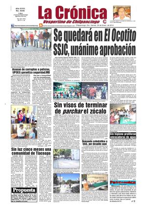 La Crónica 24 de enero 2014