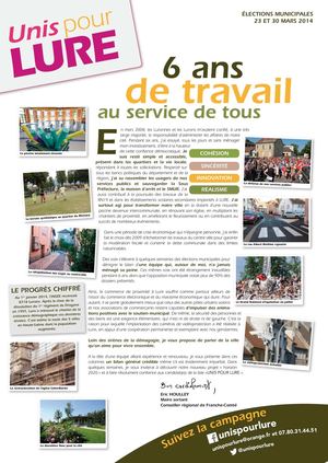 "6 ans de travail au service de tous"