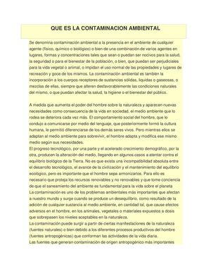 CONTAMINACION AMBIENTAL