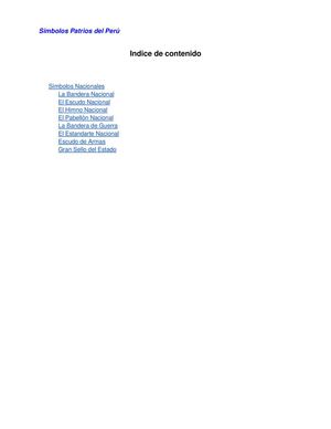 Simbolos Patrios del Perú