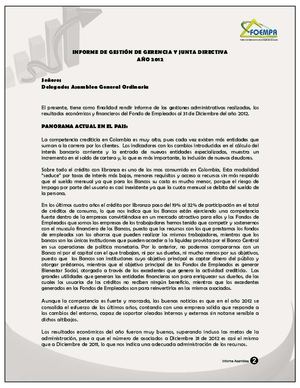 Informe Asamblea 2013