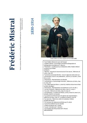 Lire Frédéric Mistral en cours de Français