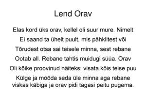 Lend orav