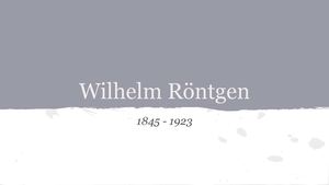 Wilhelm Röntgen