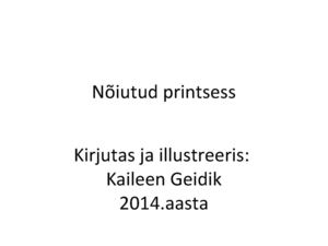 Nõiutud printsess