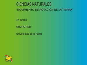 SecuenciaMOVIMIENTODEROTACIONDETIERRA4GRADO