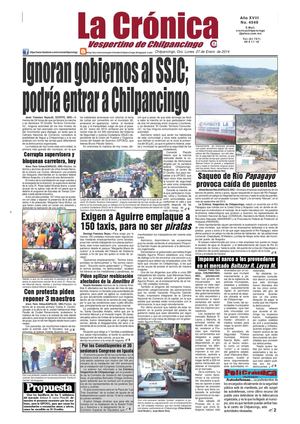 La Crónica 27 de enero 2014