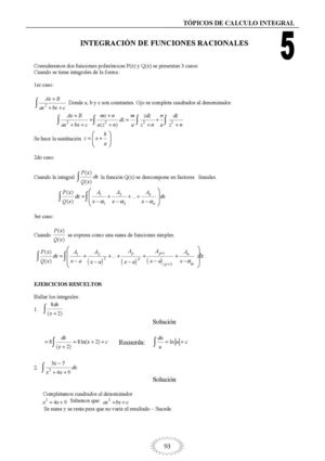 INTEGRRALES INDEFINIDAS - 5