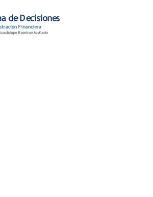 Toma de decisiones 