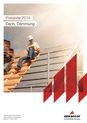 Preisliste Dach, Dämmung