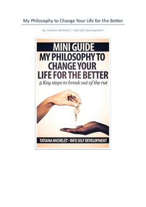 Calaméo - My Philosophy to Change your Life for The Better - Mini Guide ...