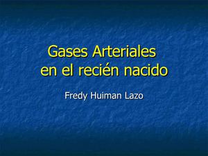 Gases arteriales