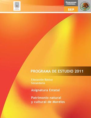 Programa Patrimonio cultural y natural de Morelos