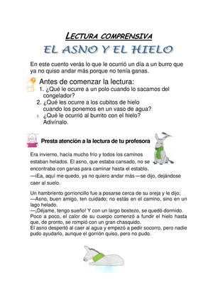 LECTURAS COMPRENSIVAS PRIMER CICLO PRIMARIA