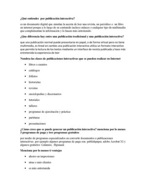 ¿Qué es una publicación interactiva?