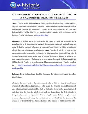 2011 - Concepto de Estado en Independencia Chile - Revista REM Nº 3 UPA 2013