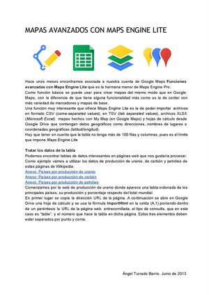 Mapas avanzados con Maps Engine Lite