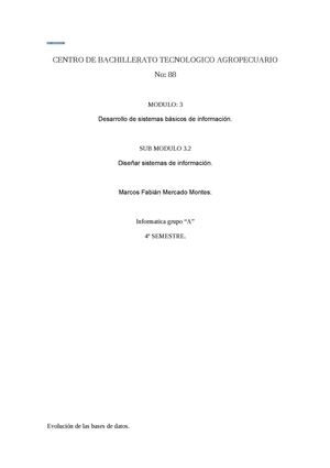 Evolución de las Bases de Datos.