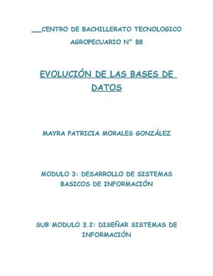 Evolución de Bases de Datos