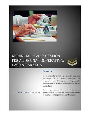 GERENCIA LEGAL Y GESTION FISCAL DE UNA COOPERATIVA: CASO NICARAGUA