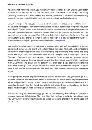 Tactics About How You Could Have More Customers For Your SEO Firm