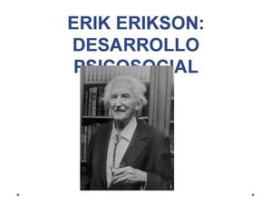 Teoría psicosocial Erik Erikson y El Conductismo