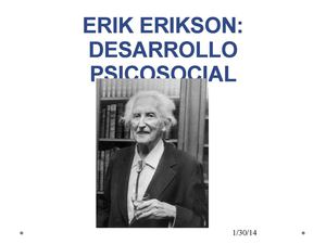 Teoría psicosocial Erik Erikson y El Conductismo