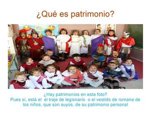 Concepto de Patrimonio 1º Educación Primaria