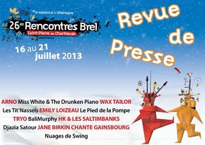 Revue de Presse - Rencontres Brel 2013 - Complète