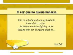 Cuento El rey que no quería bañarse