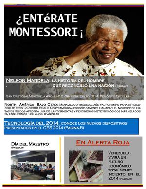 Periódico escolar. ¿ENTéRATE MONTESSORI¡