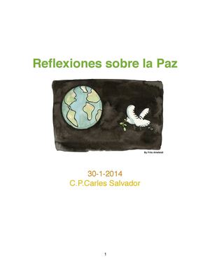 REFLEXIONES SOBRE LA PAZ