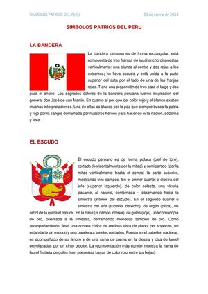Símbolos Patrios del Peru