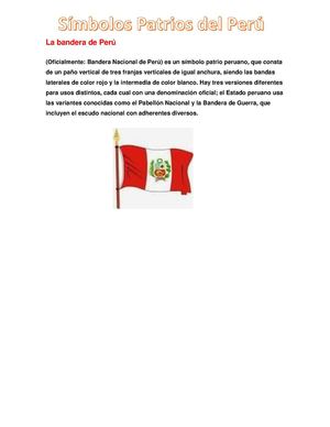 Símbolos Patrios del Perú