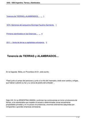 Argentina, tierras y alambrados