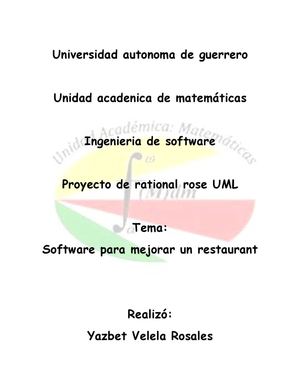 Software para un restaurat