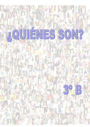 PERSONAJES. 2ª PARTE