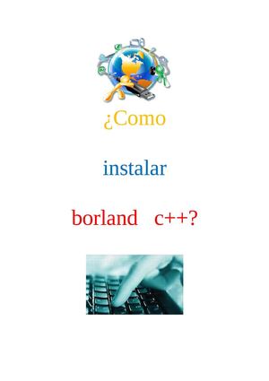 como instalar borland en C++